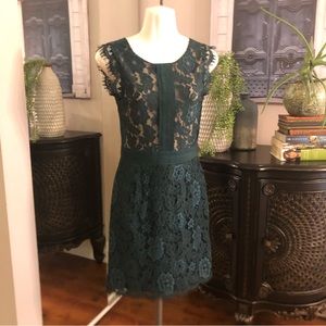 Elegant Lace Midi Dress in Teal or PINK (2 available)